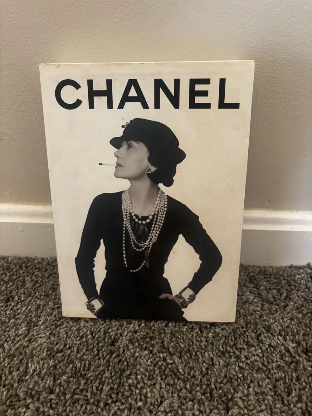 CHANEL White & Gold Star Motif Decorative Coffee Table Book